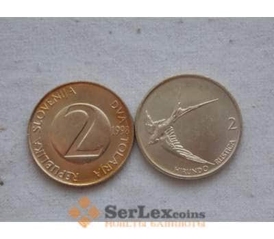 Монета Словения 2 толара 1998 КМ5 unc фауна арт. С00116