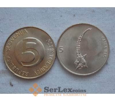 Монета Словения 5 толаров 1998 КМ6 unc фауна арт. С00117