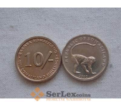 Сомалиленд 10 шиллингов 2002 КМ3 unc фауна арт. С00113