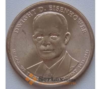Монета США 1 доллар 2015 34 президент Эйзенхауэр P арт. С00173
