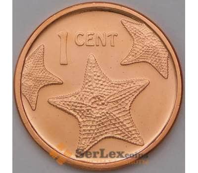 Монета Багамские о-ва 1 цент 2009 KM218.2 UNC  арт. С00133