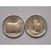 Монета Турция 1 лира 2015 Кошка и Коза (2шт) UNC арт. С00453