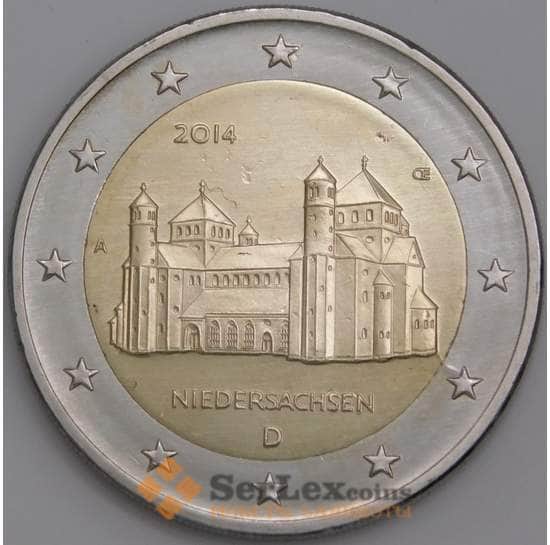 Германия монета 2 евро 2014 КМ334 Нижняя Саксония арт. С00034