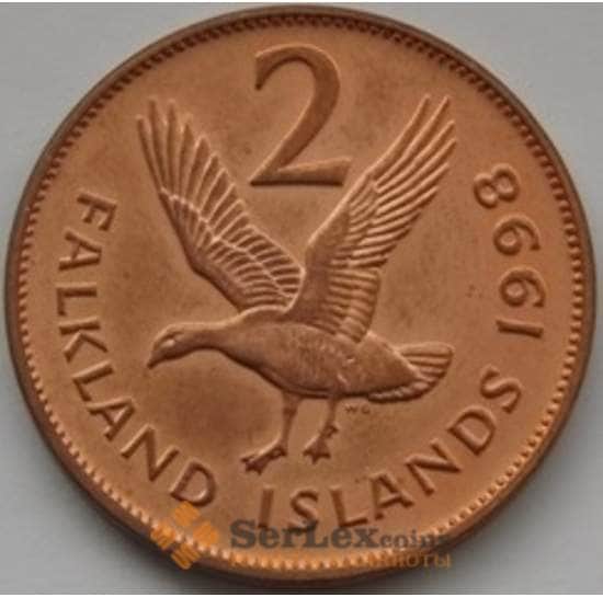 Фолклендские острова 2 пенса 1998 КМ3а UNC арт. С00695