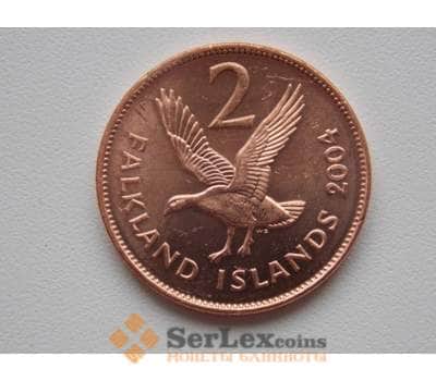 Монета Фолклендские острова 2 пенса 2004 КМ131 unc арт. С00696