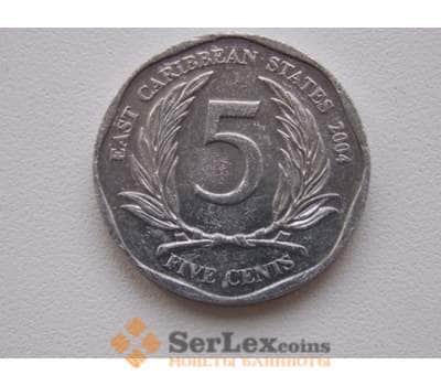 Восточно-Карибские острова 5 центов 2004 КМ36 арт. С00777