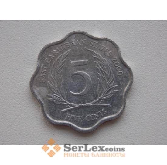Восточно-Карибские острова 5 центов 2000 КМ12 арт. С00779