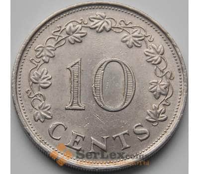 Монета Мальта 10 центов 1972 КМ11 XF арт. С00802