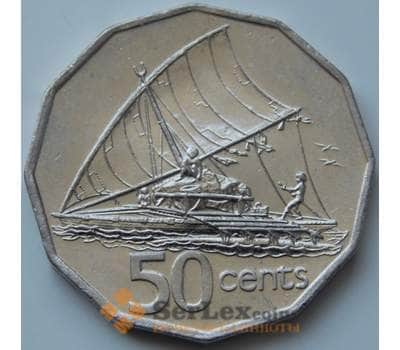 Монета Фиджи 50 центов 1990-2006 КМ54а XF арт. С00811