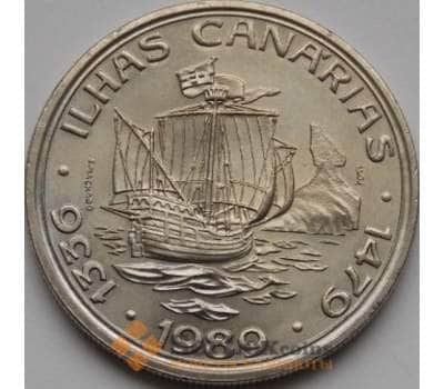 Монета Португалия 100 эскудо 1989 КМ646 Канарские острова арт. С00815
