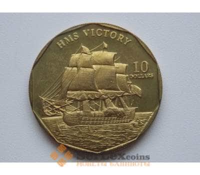 Монета Маршалловы острова 10 долларов 1998 КМ433 Корабль арт. С00822