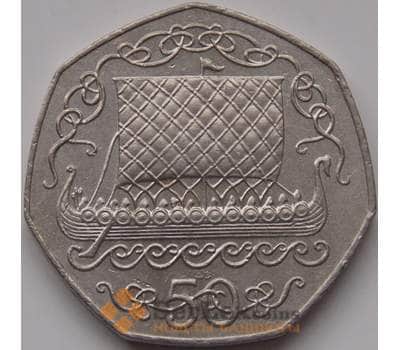 Монета Мэн остров 50 пенсов 1980 КМ70.1 VF арт. С00826