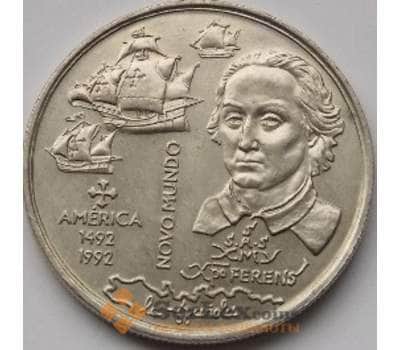 Монета Португалия 200 эскудо 1992 КМ660 Корабль Америка арт. С00839