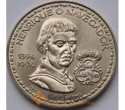 Монета Португалия 200 эскудо 1994 КМ670 AU Энрике Навигатор арт. С00842
