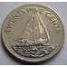 Монета Багамские о-ва 25 центов 1991-2005 КМ63.2 Корабль арт. С00870