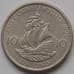 Монета Восточно-Карибские острова 10 центов 1981-2000 КМ13 Корабль арт. С00882