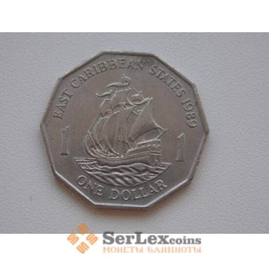 Восточно-Карибские острова 1 доллар 1989-2000 КМ20 Корабль арт. С00883 Восточно-Карибские острова 1 доллар 1989-2000 КМ20 Корабль арт. С00883