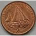 Монета Мэн Остров 2 цента 2002 XF КМ1037 арт. С00888