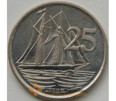 Монета Каймановы острова 25 центов 1999-2008 КМ134 Корабль арт. С00901