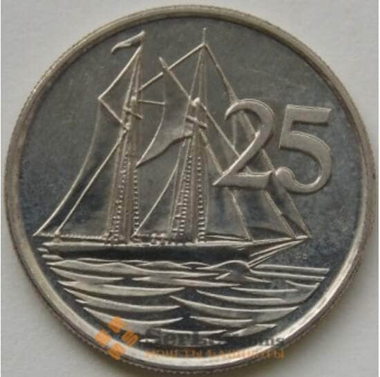 Каймановы острова 25 центов 1999-2008 КМ134 Корабль арт. С00901