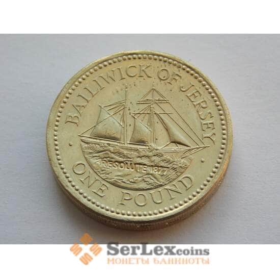 Джерси 1 фунт 1998 КМ101 UNC Корабль арт. С00903