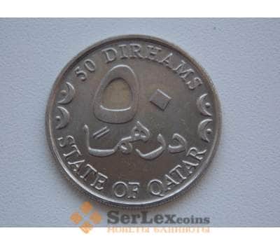 Монета Катар 50 дирхам 2002 КМ9 unc Корабль арт. С00915