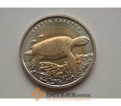 Монета Турция 1 лира 2009 Черепаха UNC Фауна арт. С00457