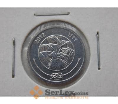 Монета Мальдивы 1 лаари 2012 unc КМ68 Флора арт. С01090