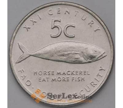 Монета Намибия 5 центов 2000 ФАО КМ16 UNC Фауна арт. С01092