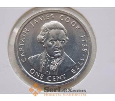 Монета Острова Кука 1 цент 2003 Джеймс Кук unc КМ419 арт. С01093