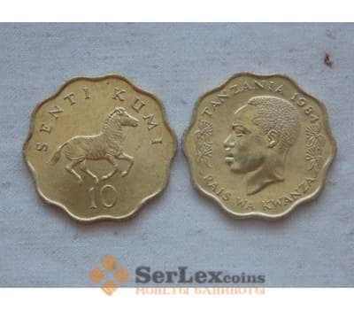 Монета Танзания 10 сенти 1984 unc КМ11 Фауна арт. С01095