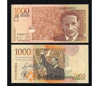Банкнота Колумбия 1000 песо 2009-2015 UNC №456 арт. В00308