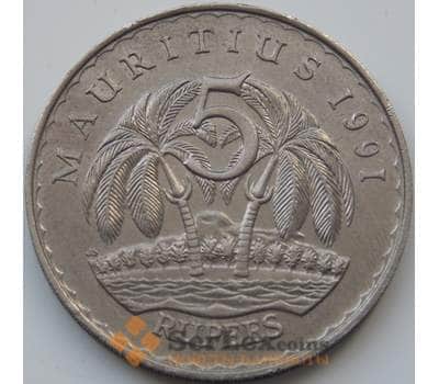Монета Маврикий 5 рупий 1987-2012 КМ56 VF арт. С02136