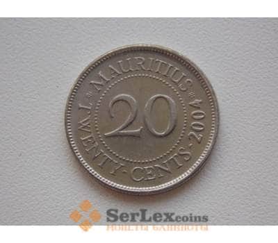 Монета Маврикий 20 центов 2004 КМ53 арт. С01099