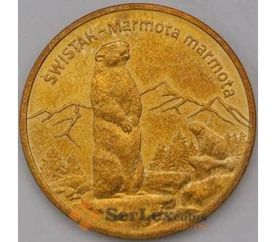 Монета Польша 2 злотых 2006 Y534 Альпийский сурок  арт. С01289