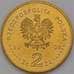 Монета Польша 2 злотых 2008 Y633 65-я лет восстания в гетто  арт. С01295