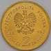 Монета Польша 2 злотых 2010 Y715 Олимпийская сборная в Ванкувере  арт. С01304