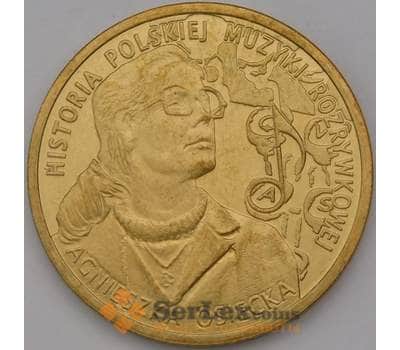 Монета Польша 2 злотых 2013 Агнешка Осецкая арт. С01327