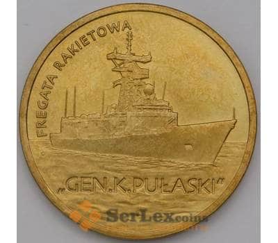 Монета Польша 2 злотых 2013 Y866 Фрегат jet Генерал К. Пуласки арт. С01335