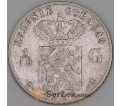 Кюрасао 1/10 гульдена 1901 КМ35 F арт. 52790