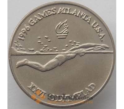 Монета Румыния 10 лей 1996 КМ120 UNC Атланта -Плавание (J05.19) арт. 17471