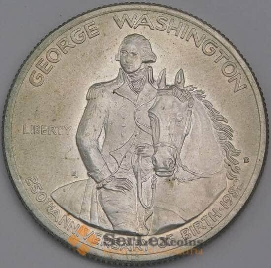 США монета 1/2 доллара 1982 КМ208 UNC Джордж Вашингтон  арт. 42292