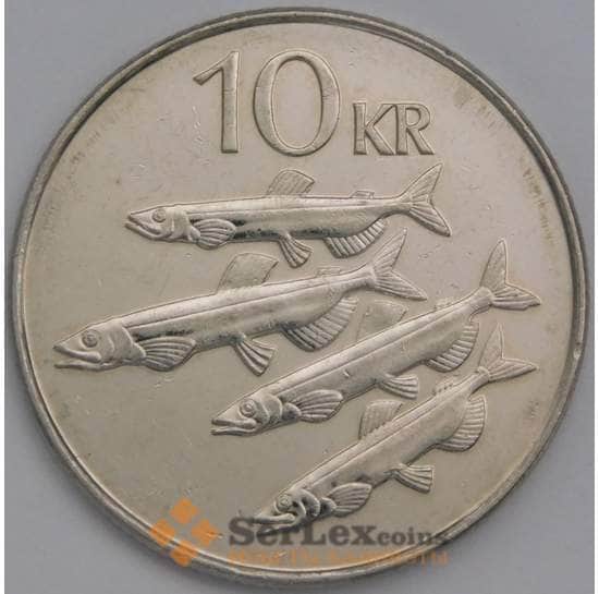 Исландия монета 10 крон 2008 КМ29.1а aUNC арт. 39505