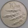 Исландия монета 10 крон 2008 КМ29.1а aUNC арт. 39505