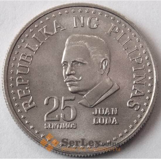 Филиппины 25 сантимов 1975 КМ208 aUNC (J05.19) арт. 17873