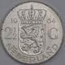 Нидерланды монета 2 1/2 гульдена 1964 КМ185 AU  арт. 15094