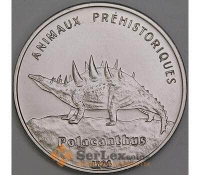 Республика Конго 100 франков 1994 КМ16 BU Динозавр Полакант арт. 55120