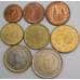 Испания набор Евро монет 1 цент - 2 евро 1999-2009 XF-AU(8 шт) арт. 46744