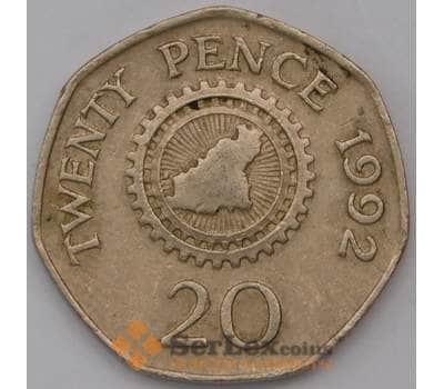 Монета Гернси 20 пенсов 1992 КМ44 арт. 30894