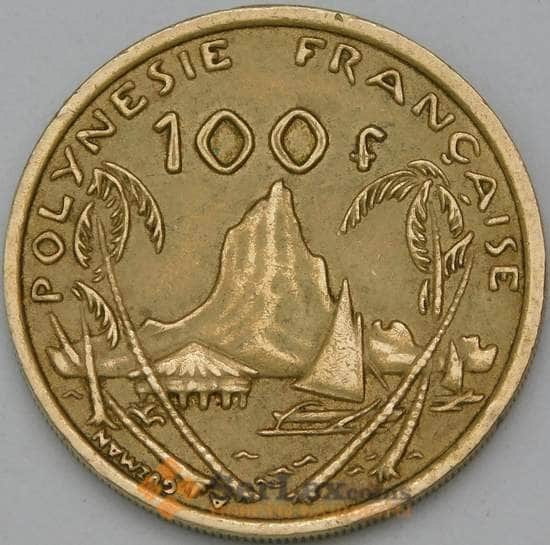 Французская Полинезия монета 100 франков 2007 КМ14а XF арт. 38556